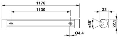 Светодиодный станочный светильник-PLD M 160 W-95/105 1176