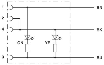 Кабель для датчика / исполнительного элемента-SAC-3P-1,5-PUR/M12FR-2L B