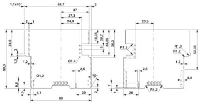 Корпус для электроники-ME 22,5 F-UT TBUS KMGY