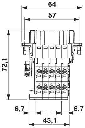 Адаптер клеммного модуля-HC-B 10-A-DT-PER-F