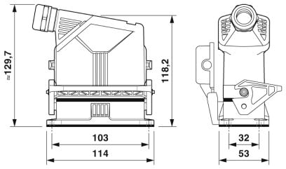 Комплект вставных соединителей-HC-EVO-B16PT-BWSC-HH-M25ELC-AL