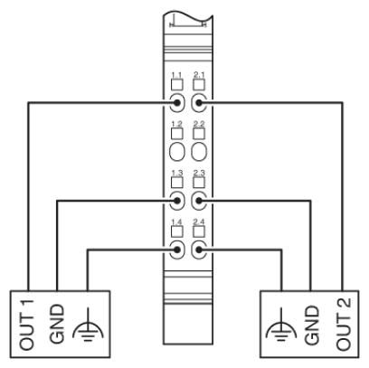 Клемма Inline-ME-IB IL AO 2/U/BP-ME