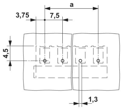Клеммные блоки для печатного монтажа-PT 2,5/ 3-7,5-V