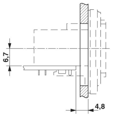 Монтажные рамы-VS-08-A-RJ45/LP-1-IP67
