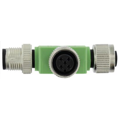 Т-распределитель-SAC-3P-M12T/2XM12 B PE