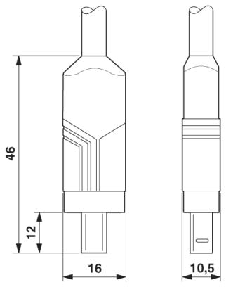 Патч-кабель-VS-04-2X2X26C7/7-SDA/SDB/1,0