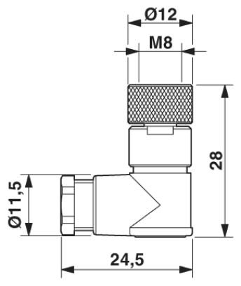 Разъем-SACC-M 8FR-4CON-M