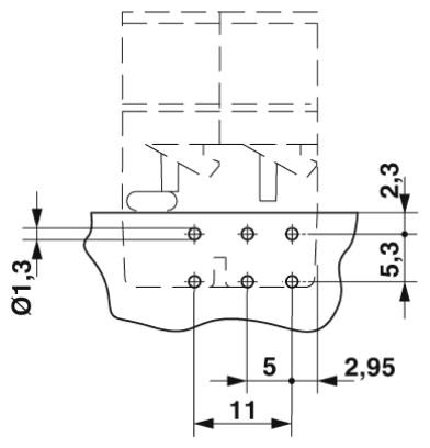 Разъем печатной платы-HSCH 2,5-2U-2220 9005