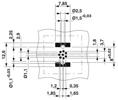 Встраиваемые разъемы-SACC-CIP-M8FS-8P SMD SH R32