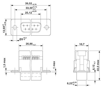 Контактная вставка D-SUB-VS-15-ST-DSUB-FK
