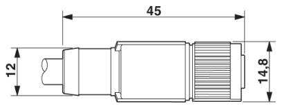 Кабель для датчика / исполнительного элемента-SAC-12P-5,0-PUR/FS SCO