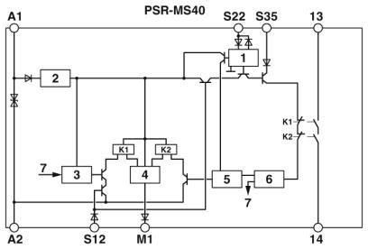Реле безопасности-PSR-MS40-1NO-1DO-24DC-SC