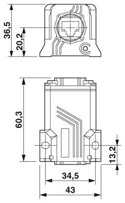 Кабельный разъем RJ45-VS-08-KU-IP67-BK