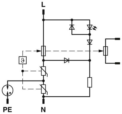 Штекерный модуль для защиты от перенапряжений, тип 3-PLT-T3-24-P