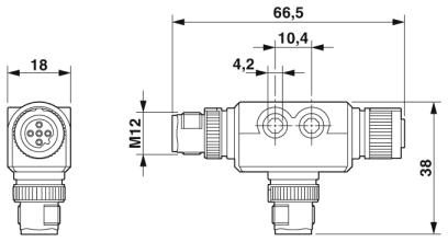 Т-распределитель-SAC-5PT-FB/2XMB PBDP SH