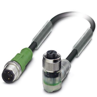 Кабель для датчика / исполнительного элемента-SAC-3P-M12MS/ 3,0-PUR/M12FR-2L