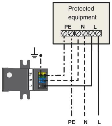 Устройство защиты от перенапряжений, тип 3-BT-1S-230AC/O