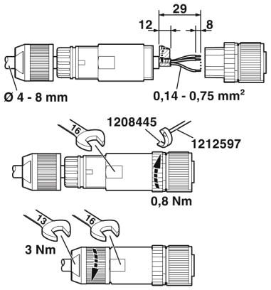 Шинный системный соединитель-SACC-M12FS-4PL SH CCL
