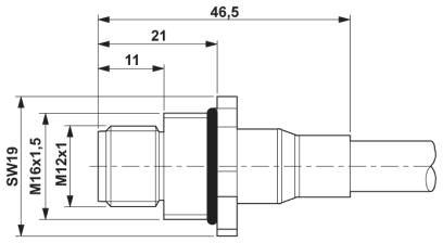 Встраиваемый соединитель для шинной системы-SACCBP-M12MS-5CON-M16/5,0-920