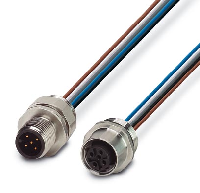 Проходная деталь-SACC-E-M12MS-4CON-PG9/0,5 PO