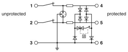 Устройство защиты от перенапряжений-TTC-6-3-HF-M-12DC-PT-I