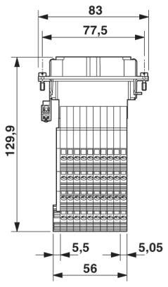 Адаптер клеммного модуля-HC-D 40-A-UT-PER-F