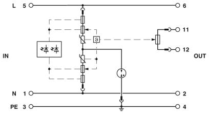 Устройство защиты от перенапряжений, тип 3-PLT-SEC-T3-60-FM