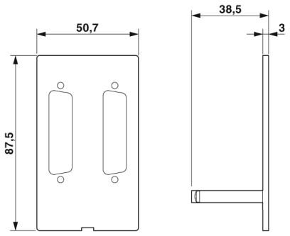Передняя панель-VS-SI-FP-2DSUB25