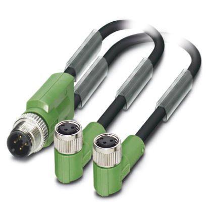Кабель для датчика / исполнительного элемента-SAC-3P-M12Y/2X0,3-PUR/M 8FR
