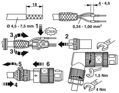 Разъем-SACC-M12MR-5CT-CM SH