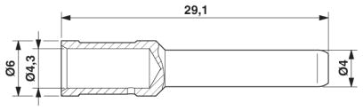 Обжимной контакт-CK4,0-ED-10,00ST AG