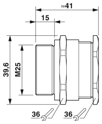 Кабельный ввод-G-ESS-M25-M66L-STES-S