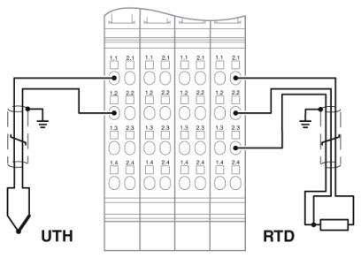 Функциональные клеммные модули Inline-IB IL TEMP 8 UTH/RTD-PAC