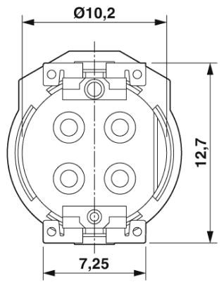Встраиваемые разъемы-SACC-CI-M12MST-4P SMD T