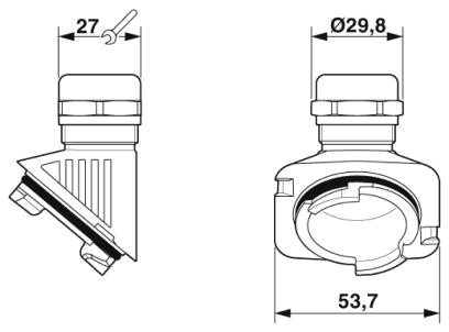 Кабельный ввод-HC-B-G-M25-EC-AL