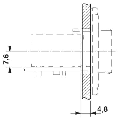 Монтажные рамы-VS-PPC-F1-RJ45-P0BK-1R-PHA
