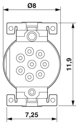 Встраиваемые разъемы-SACC-CI-M8FS-8P SMD R32