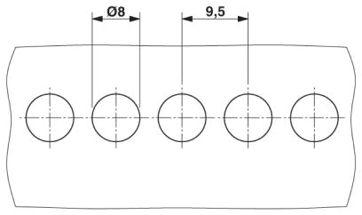 Проходная клемма-DFK 5-9,5