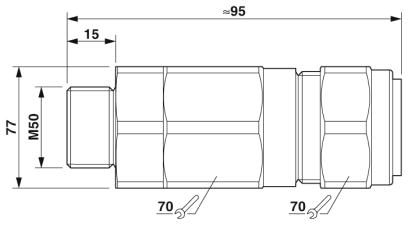 Кабельный ввод-G-EDSWU-M50-L66L-STES-S