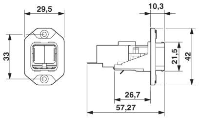 Монтажные рамы-VS-PPC-F1-SCRJ-MNNA-1RF