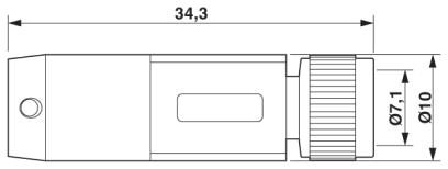 Кабель для датчика / исполнительного элемента-SAC-8P-3,0-PUR/M 8FS
