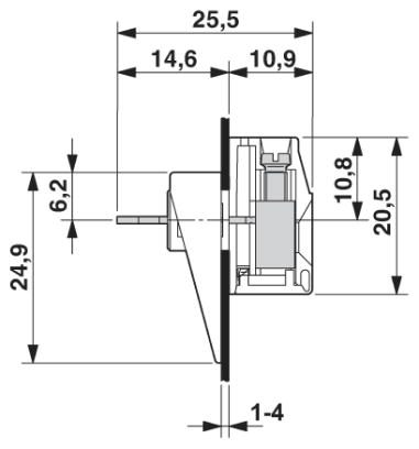 Проходная клемма-VDFK 4/K