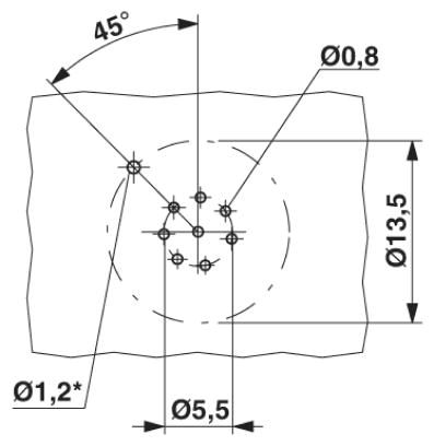 Проходная деталь-SACC-DSI-MS-8CON-M12-SCO SH