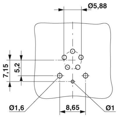 Встраиваемые разъемы-SACC-CI-M12FSL-4FE-L180 THR SH