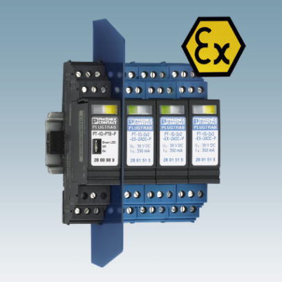 Устройство защиты от перенапряжений-PT-IQ-1X2-EX-24DC-UT