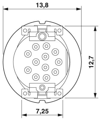 Встраиваемые разъемы-SACC-CIP-M12FS-12P SMD SH T