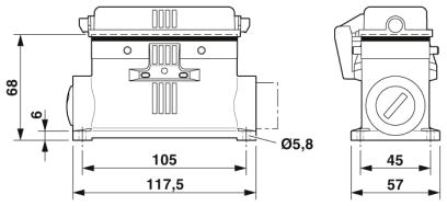 Корпус-HC-STA-B16-SLFDC-2SSM32-ELC-AL