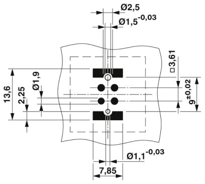 Встраиваемые разъемы-SACC-CI-M12FST-4P SMD SH R32