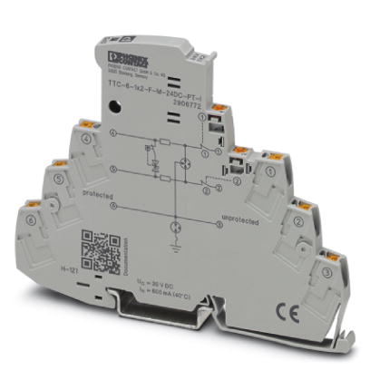 Устройство защиты от перенапряжений-TTC-6-1X2-F-M-24DC-PT-I