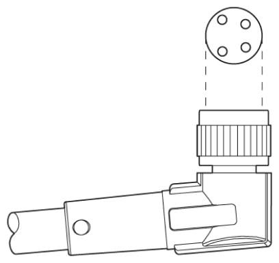 Кабель для датчика / исполнительного элемента-SAC-4P-2,0-542/M8 FR BK